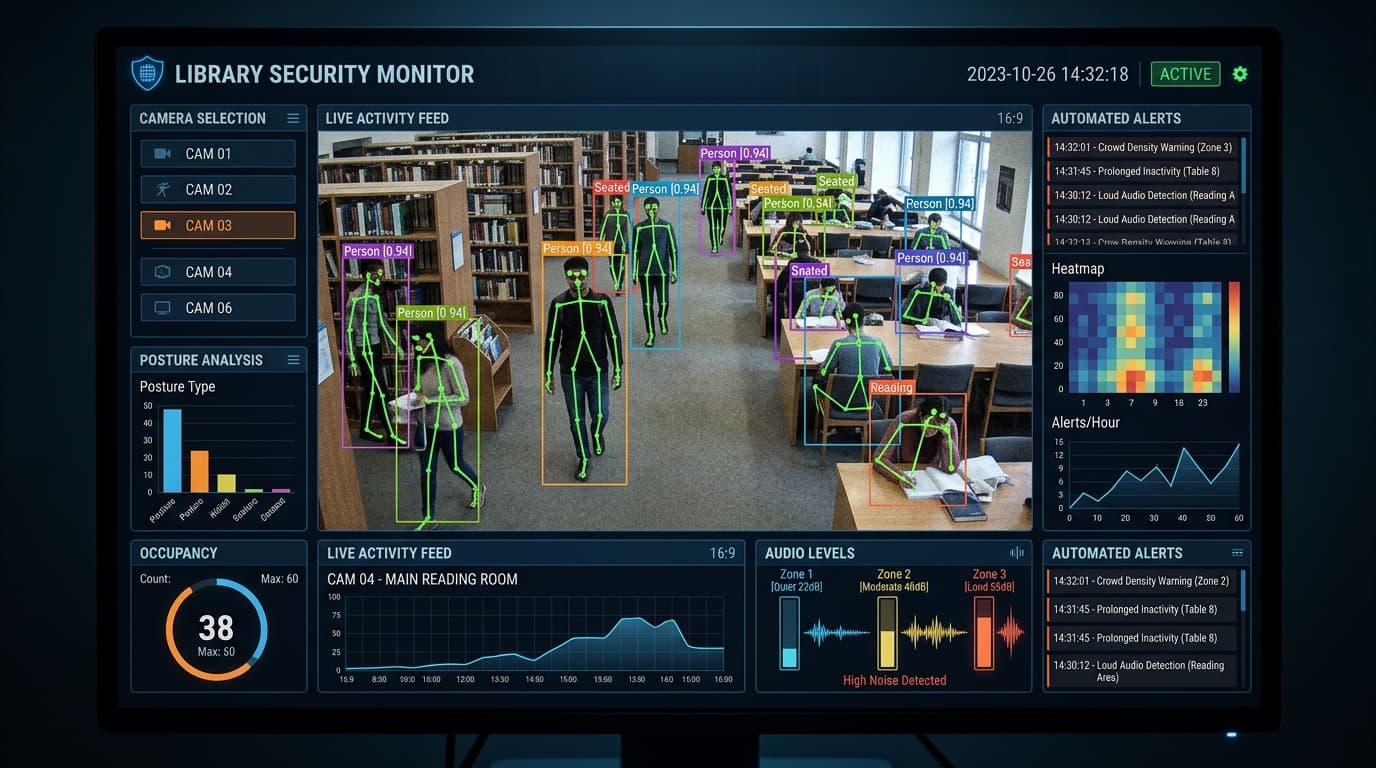 Library Monitoring System with Computer Vision