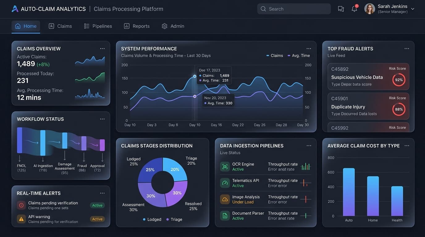 Smart Claims Processing Platform